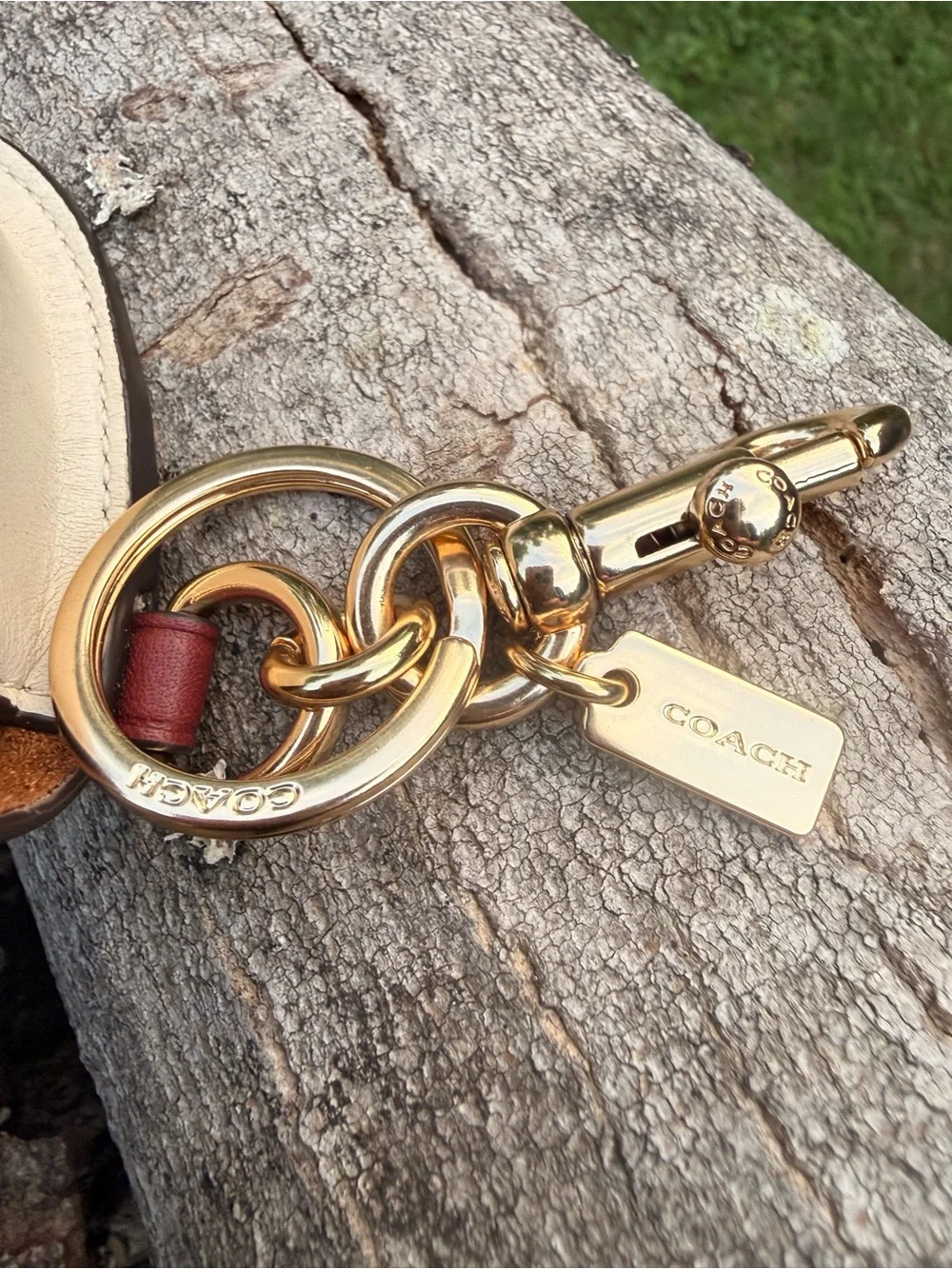Coach mini saddle bag charm